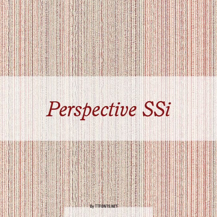 Perspective SSi example
